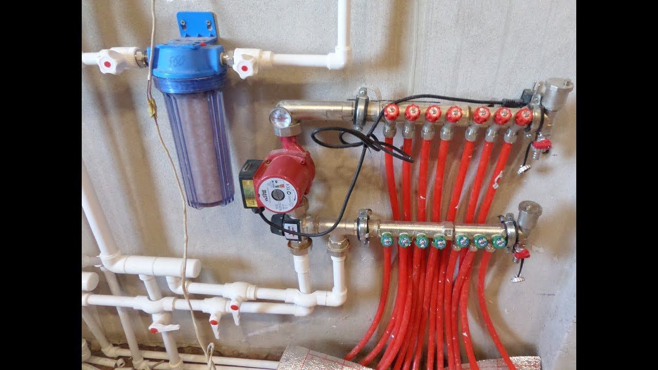 ОБВЯЗКА котла ОТОПЛЕНИЯ + СМЕСИТЕЛЬНЫЙ УЗЕЛ для ТЕПЛОГО пола! #коллекторДляТеплогоПола смотреть онлайн