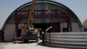 Как строят арочные быстровозводимые ангары
