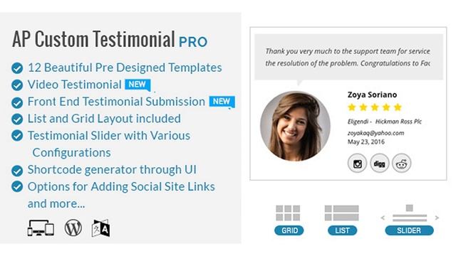 AP - Custom Testimonials for WordPress | Codecanyon Scripts and Snippets смотреть онлайн