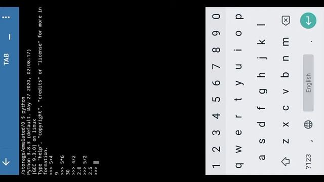 #2 Python Tutorial on Android mobile. *Getting started with python - Basic arithmetics * смотреть онлайн