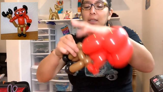 Devil guy balloon tutorial. A super cute Halloween balloon design. смотреть онлайн