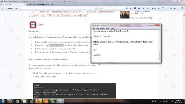 [SOLVED] PHP: Notice: Undefined variable Notice: Undefined index Notice: Undefined offset смотреть онлайн