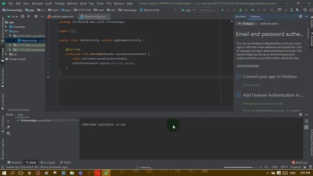 How to connect Android Studio with Firebase Database Using Firebase Assistant смотреть онлайн