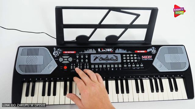 Duże Organy Keyboard Pianino do Nauki 54 Mikrofon смотреть онлайн