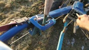 Спарка колёс с грунтозацепами на мотоблоке