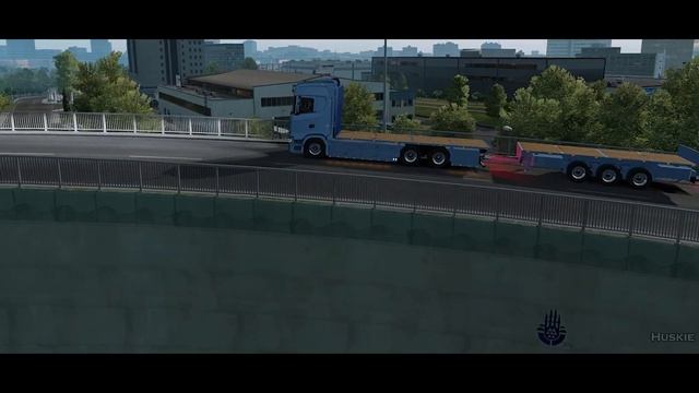 ETS2 1.37 Flatbed Trailer Addon For Next Gen Scania & RJL Scania смотреть онлайн