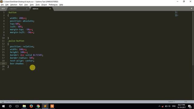 Circle Button With Pulse Animation Using CSS #26 (by Hiren Sojitra) смотреть онлайн
