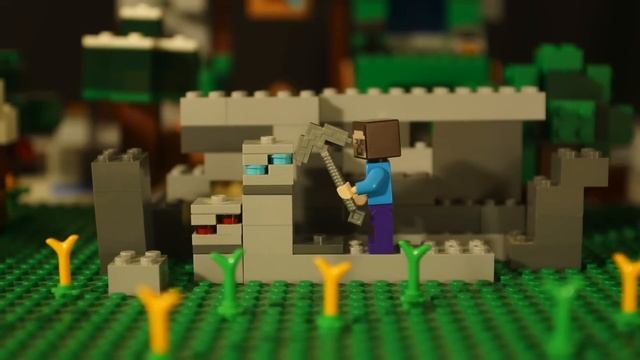 LEGO Minecraft САМОДЕЛКА и Выживание Лего НУБика смотреть онлайн