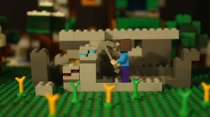 LEGO Minecraft САМОДЕЛКА и Выживание Лего НУБика