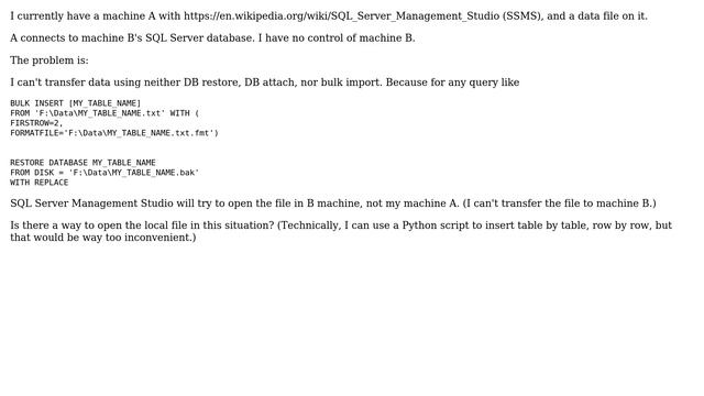 Databases: Import local data to remote server for SQL Server (2 Solutions!!) смотреть онлайн