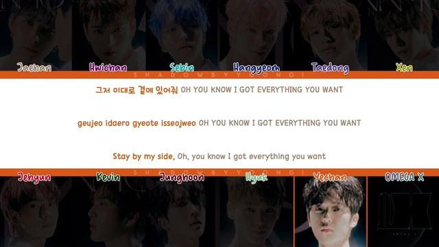 OMEGA X (오메가엑스) - 'OMEGA X' (Color Coded Lyrics) | ShadowByYoongi