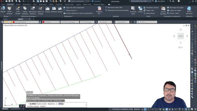 Representación grafica de talud terraplén relleno / desmonte corte (pelos/peines) LISP Autocad смотреть онлайн