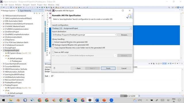 How to create a Java executable Jar using eclipse | Pradeep Nailwal смотреть онлайн