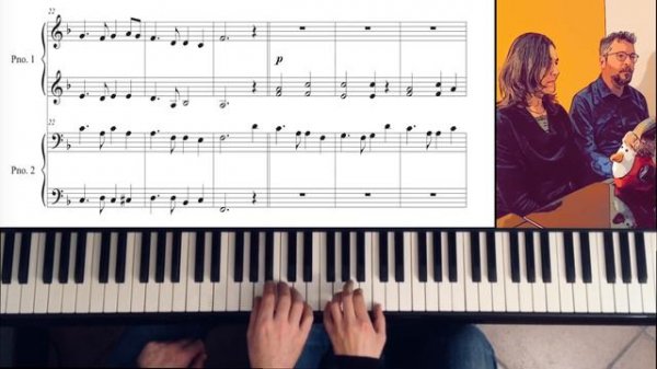 Farewell 2020! "Auld Lang Syne" for Piano four hands (with score)