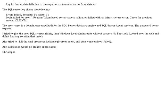 Databases: SQL Server 2008 R2 64bits repair error смотреть онлайн