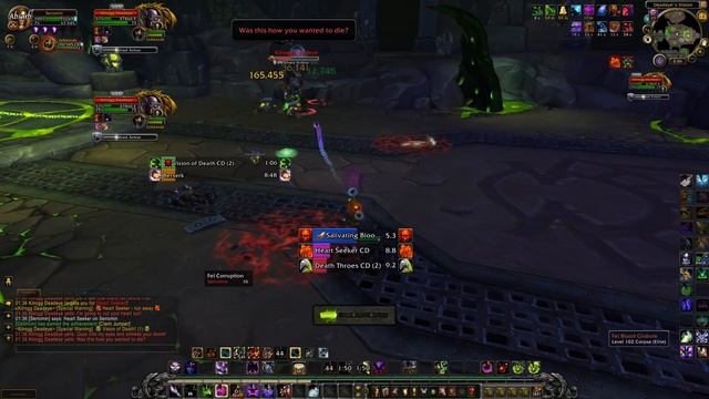 Hellfire Citadel MYTHIC Warlock SOLO (Lower Part 2) смотреть онлайн