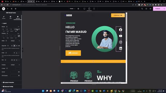 Portfolio Website Free Elementor | WordPress Bangla Tutorial | 2024 | AMI MASUD смотреть онлайн