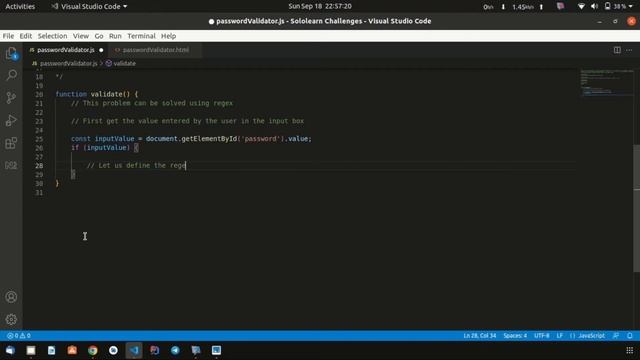 15. Password Validator - JavaScript Coding Challenge смотреть онлайн