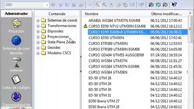Gestión de Sistema de Coordenadas en Leica Geo Office. смотреть онлайн
