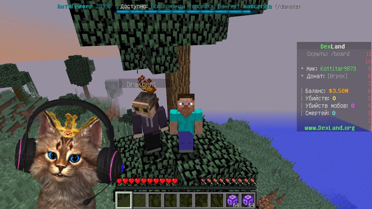 Minecraft #1 Постройка дома и гриферы смотреть онлайн