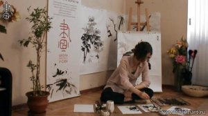 Уроки по рисованию лотоса 荷花 в китайской живописи и живописи у-син Урок 2 Лотос на горизонтали