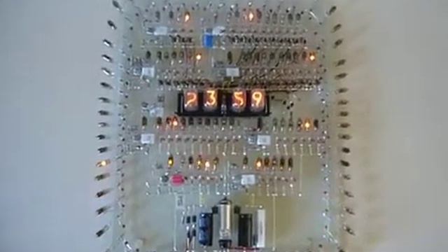 Neon ring counter Nixie clock russian смотреть онлайн