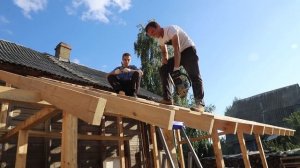 ПЕРВЫЙ РАЗ В ЖИЗНИ ДЕЛАЮ КРЫШУ! ТЕРРАСА ДЛЯ ДОМА В ДЕРЕВНЕ