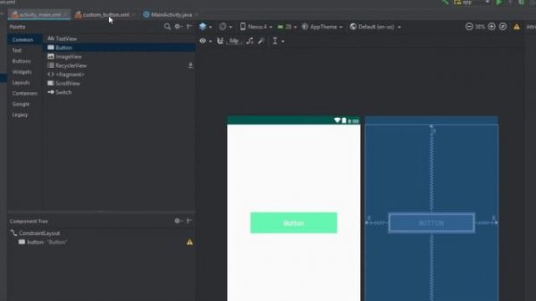 Custom Buttons Design - Android Studio Tutorial