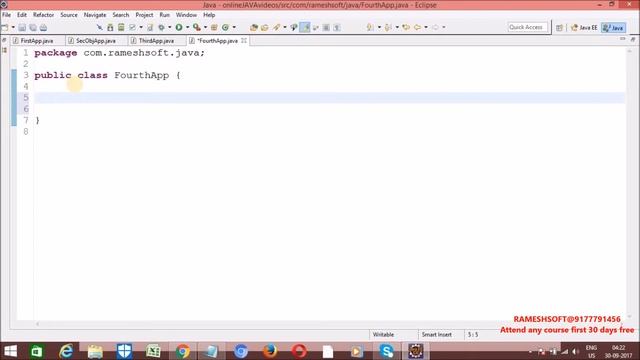 RAMESHSOFT:How many ways we can create Object in Java смотреть онлайн