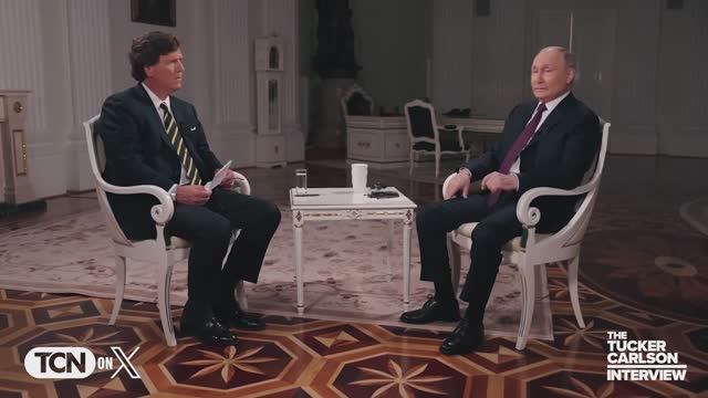 The Vladimir Putin Interview. Tucker interviews Vladimir Putin in Moscow, Russia. February 6th, 2024