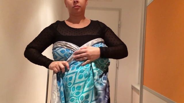 Pregnancy Belly Wrapping with a woven wrap Yaro (size 5; base -1) смотреть онлайн