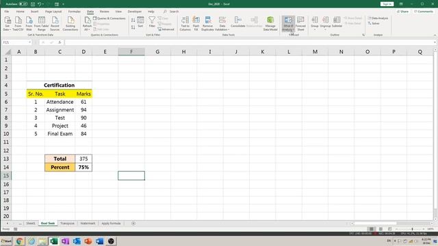 Excel मे Goal Seek कैसे करे ? | How to Use Goal Seek In Ms Excel In Hindi? смотреть онлайн