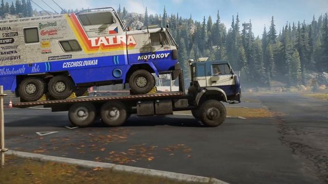 Snowrunner - MLYNOK 6x6 Truck Towing Tatra 815 6x6 Dakar Rally Truck смотреть онлайн