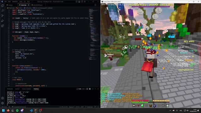 hypixel lobby switch cooldown bypass using mineflayer смотреть онлайн