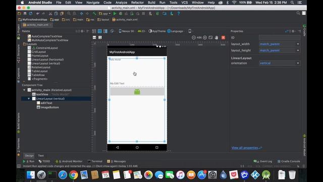 Android Tutorial: Layout Component Tree Xml смотреть онлайн