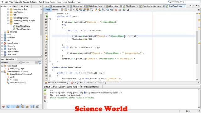 Java Multithreading Runnable Interface | In Java Tutorial смотреть онлайн