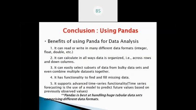 Demo on Python Pandas - I смотреть онлайн