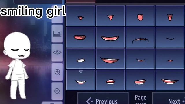 making roblox faces in gacha ??????✌️? | The girl named zara | gacha club | смотреть онлайн