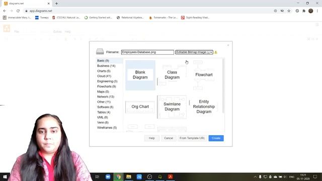 Drawing an ER Diagram for an employees database using draw.io Part 1 смотреть онлайн