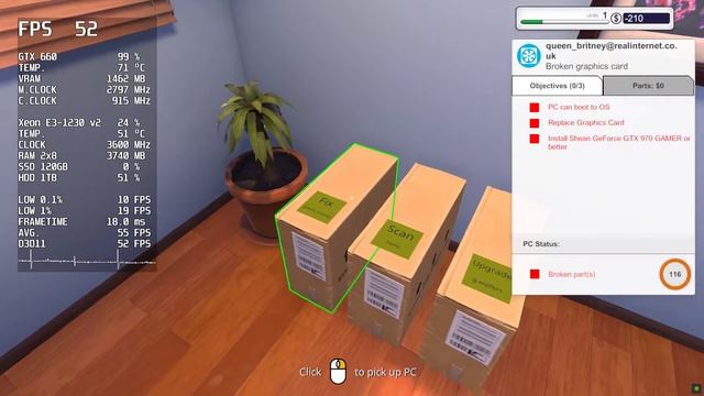 PC Building Simulator - 1080p - Xeon E3-1230 v2 - GTX 660 - 16GB RAM смотреть онлайн