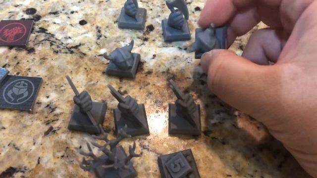 Blood Rage Board Game Custom 3-D printed Pillage Tokens смотреть онлайн