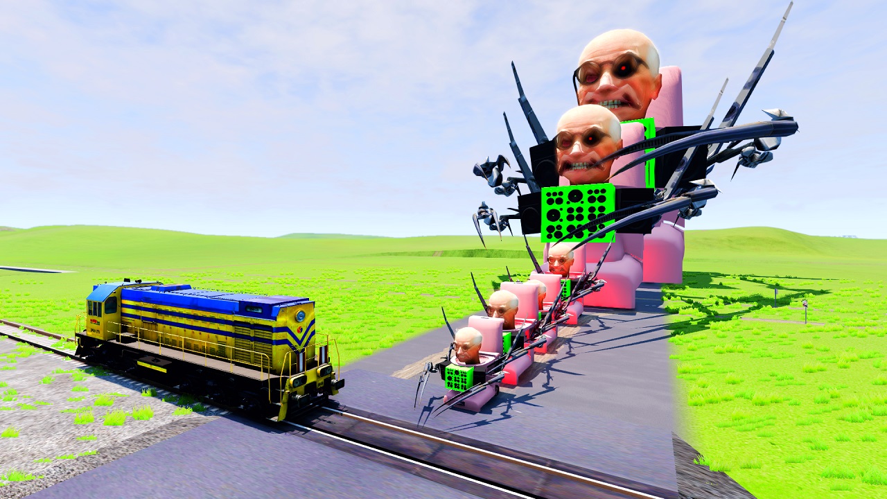 СБОРНИК МУЛЬТИКИ ПРО МАШИНКИ! БОЛЬШОЙ И МАЛЕНЬКИЙ SKIBIDI ТУАЛЕТ ПРОТИВ ПОЕЗДА |BeamNG.drive смотреть онлайн