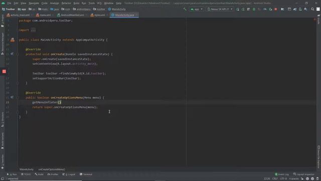 Android Studio.-Menu de opciones en Toolbar смотреть онлайн