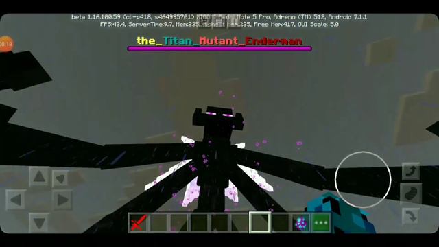 Mutant Titan Enderman VS God Chara in Minecraft pe смотреть онлайн