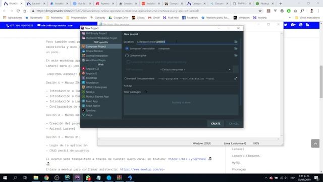 Aprende a crear una aplicación híbrida con Vue y Laravel - Sesión 1 смотреть онлайн