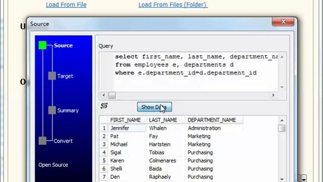 Export data from Oracle query results to JSON file смотреть онлайн