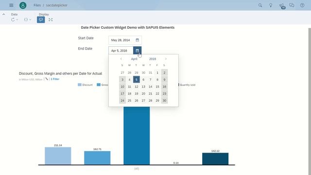 SAP Analytics Cloud Date Picker Custom Widget with SAPUI5 Components смотреть онлайн