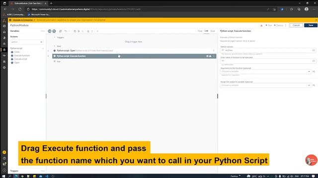 How to execute python in A360? | Automation Anyhwere | #Python смотреть онлайн