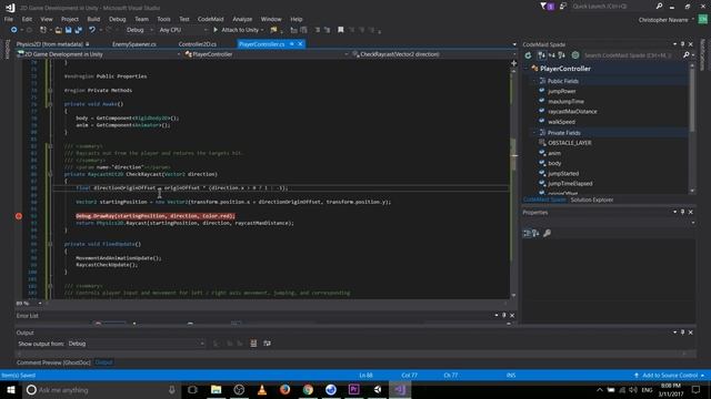 Testing for Raycast Collisions | 2D Game Development in Unity 5.6 смотреть онлайн