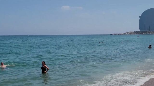 Barcelona Beach Walk Tour ? Barceloneta Beach 4K UHD Summer 2022 смотреть онлайн